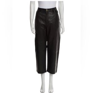 The Great Leather Wide Leg Pants NWT | Black | Size M | $895 Retail